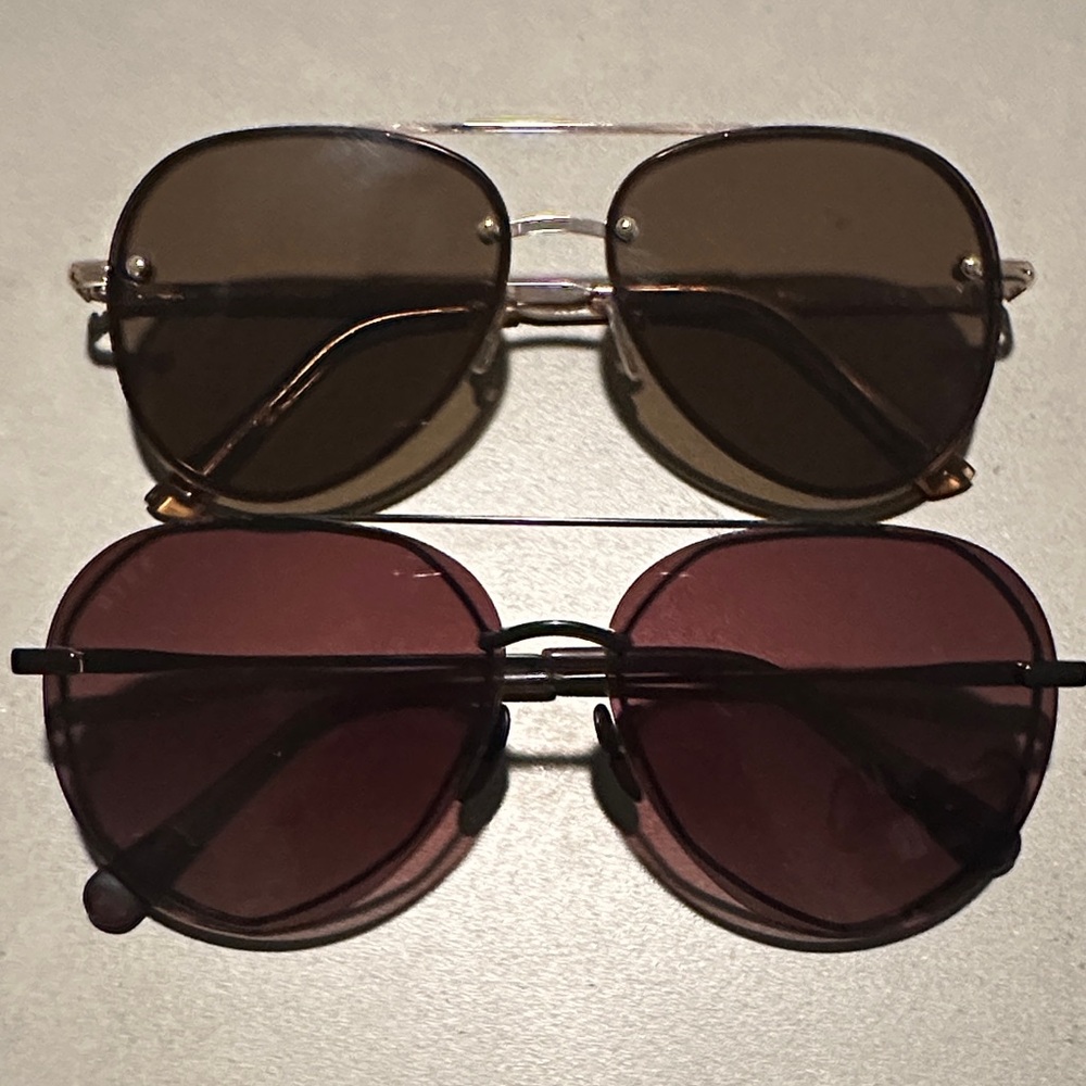 Diff Eyewear Brown and Black Sunglasses